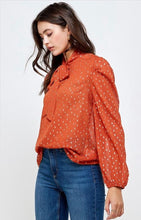 Load image into Gallery viewer, Rust Brilliant Blouse
