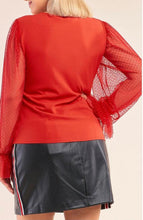 Load image into Gallery viewer, Red Lace Blouse

