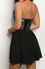 Load image into Gallery viewer, Sequin Black Dress
