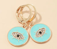 Aqua Eye Earring
