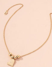 Load image into Gallery viewer, Heart Gold Bold Necklace
