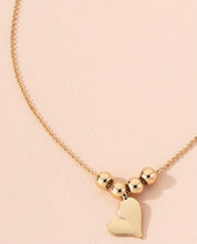 Load image into Gallery viewer, Heart Gold Bold Necklace
