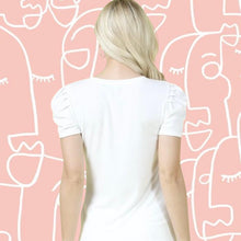 Load image into Gallery viewer, White Face Ruff Top
