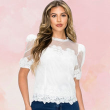 Load image into Gallery viewer, White Lace Blouse
