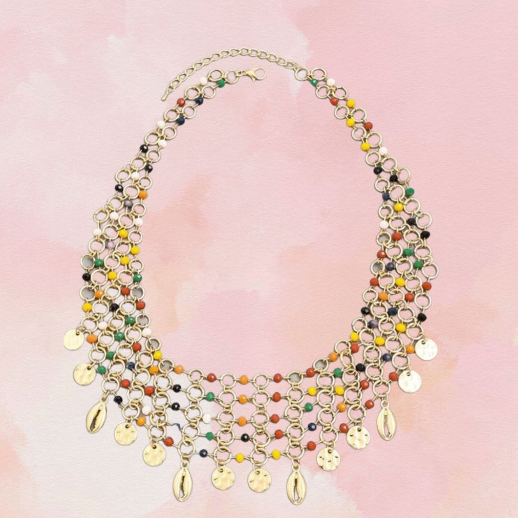 Gold Color Snail Necklace