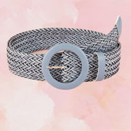 Baby Blue Mimbre Belt