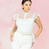 Mint Lace Blouse