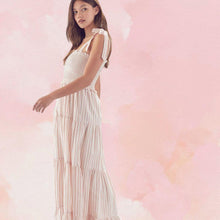 Load image into Gallery viewer, Rose Stripes Maxi Dress
