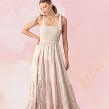 Load image into Gallery viewer, Rose Stripes Maxi Dress
