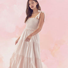 Load image into Gallery viewer, Rose Stripes Maxi Dress
