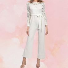 Load image into Gallery viewer, White Lace Jumpsuit
