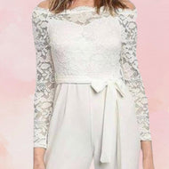 White Lace Jumpsuit