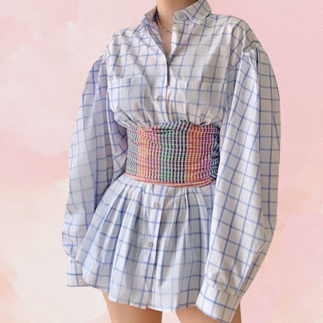 White Square Dress