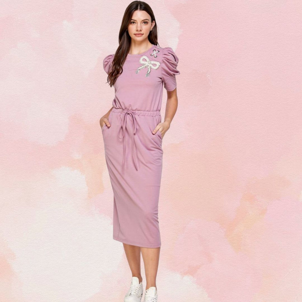 Mauve Bow Dress