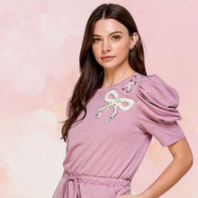 Load image into Gallery viewer, Mauve Bow Dress
