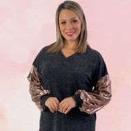 Charcoal Gray Brilliant Top