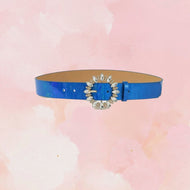 Blue Metallic Belt