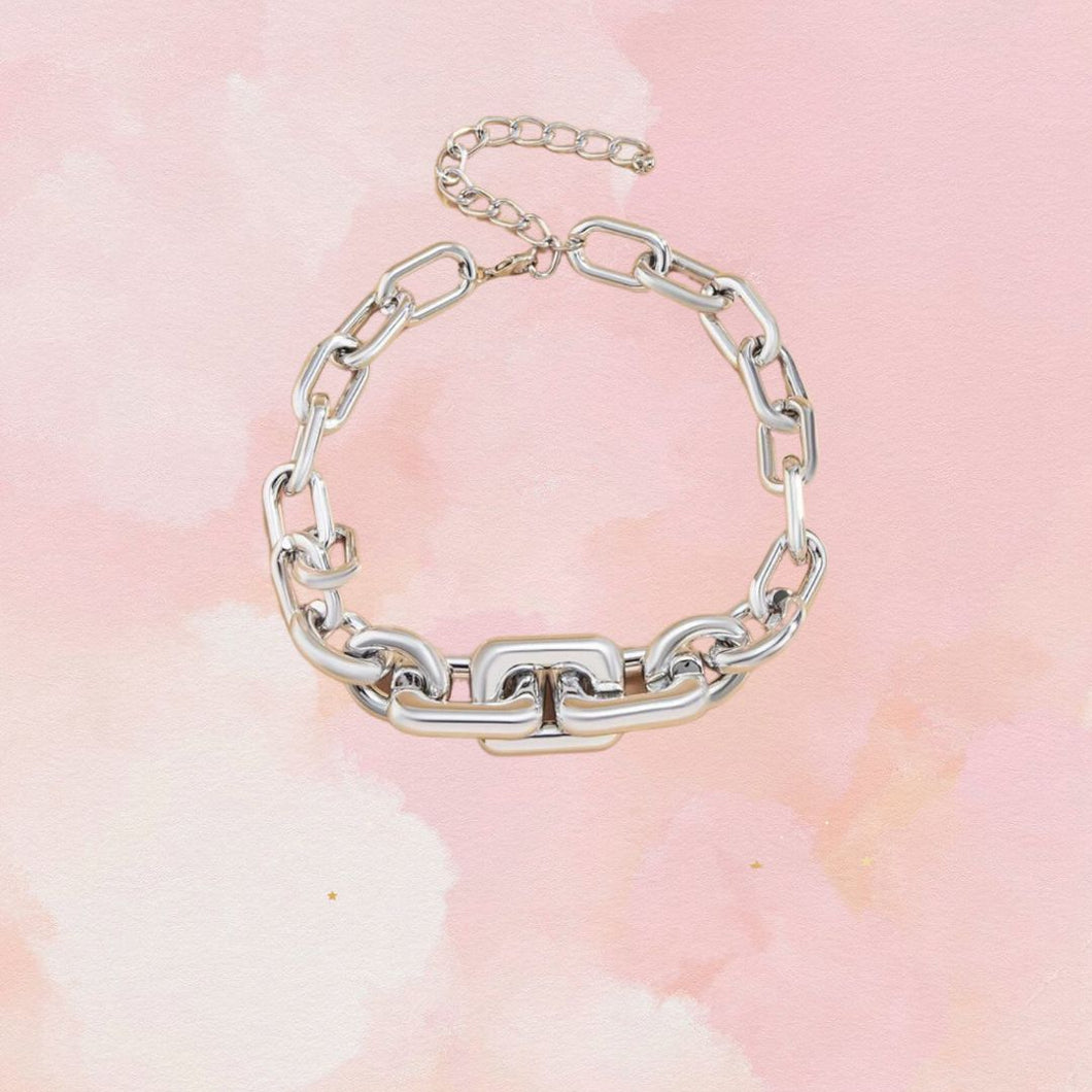 Silver Square Bracelet