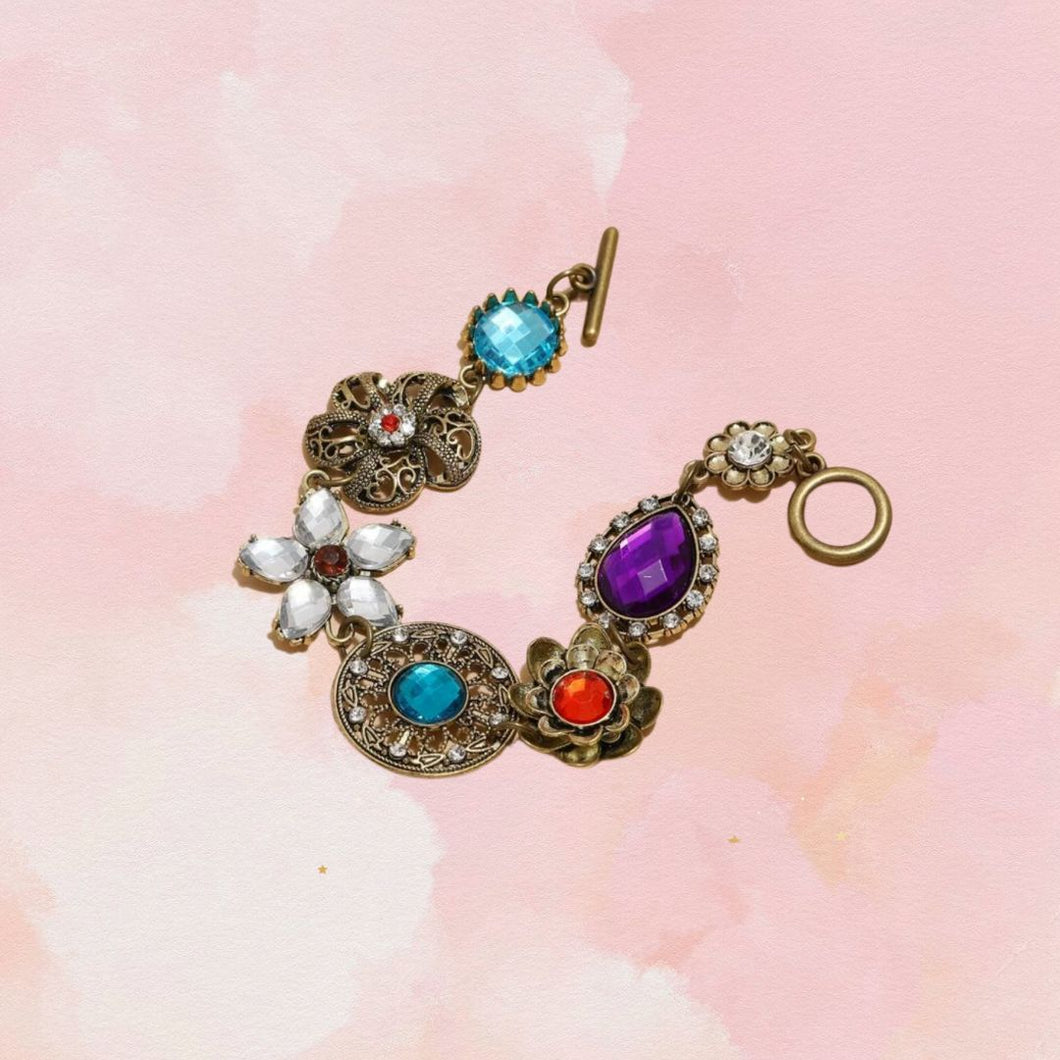 Brilliant Floral Bracelet