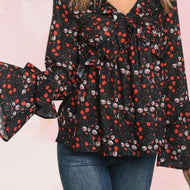 Black & Red Blouse