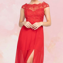 Load image into Gallery viewer, Red Lace Maxi Dress
