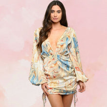Load image into Gallery viewer, Tie Dye Satin Dress
