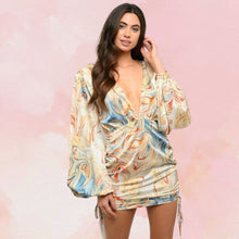 Load image into Gallery viewer, Tie Dye Satin Dress
