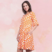 Load image into Gallery viewer, Orange/White Dress
