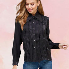 Load image into Gallery viewer, Black Long Sleeve Blouse
