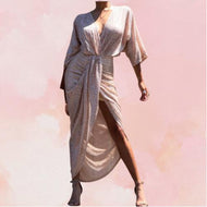 Beige Brilliant Maxi Dress