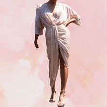 Load image into Gallery viewer, Beige Brilliant Maxi Dress
