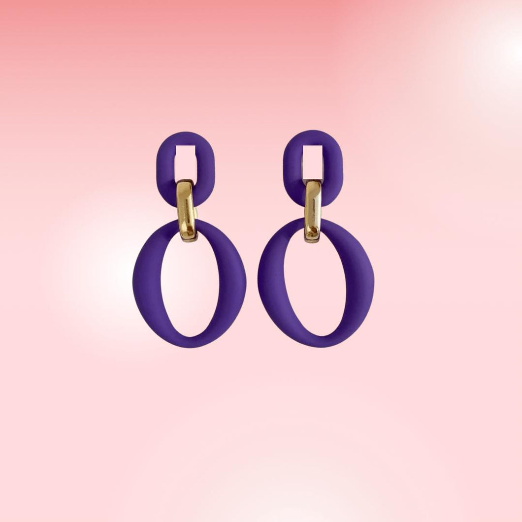Purple Earring