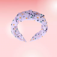 Lilac Polka Headband