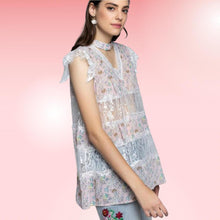 Load image into Gallery viewer, Rose Floral Lace Top
