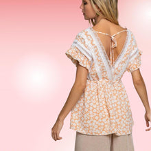 Load image into Gallery viewer, Coral Floral Blouse
