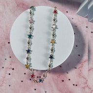 Colorful Stars Gold Necklace