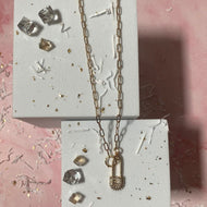 Delicate Rose Gold Pin Necklace - YouBoutiquepr