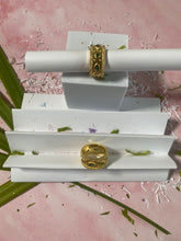 Load image into Gallery viewer, Green Diamonds Gold Ring
