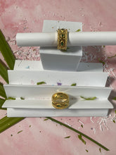 Load image into Gallery viewer, Green Diamonds Gold Ring

