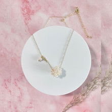 Load image into Gallery viewer, Pearl Knot Gold Necklace
