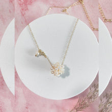 Load image into Gallery viewer, Pearl Knot Gold Necklace
