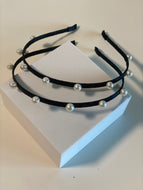 Black Pearl Thin Headband
