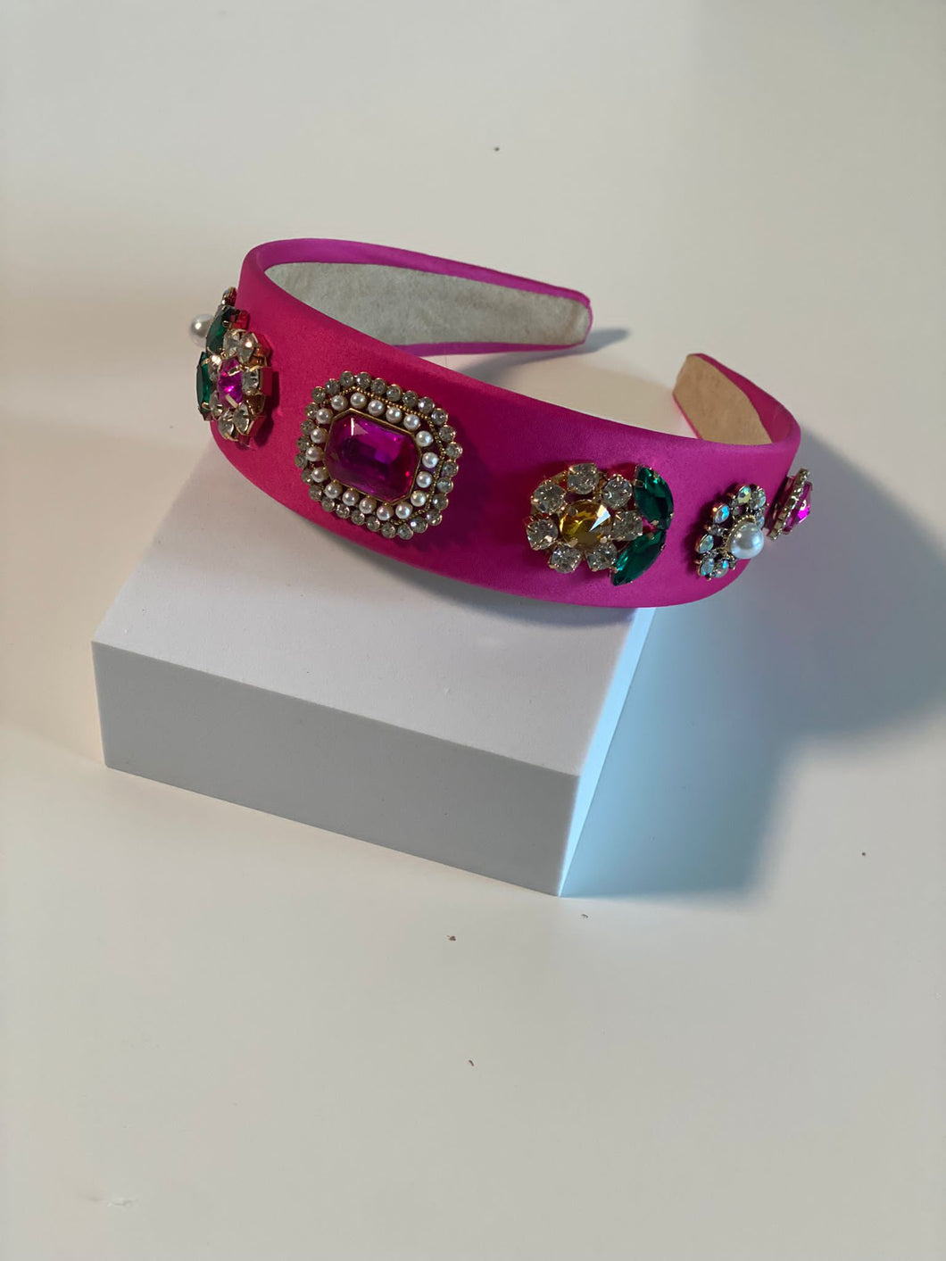 Fuchsia Rhinestone Headband