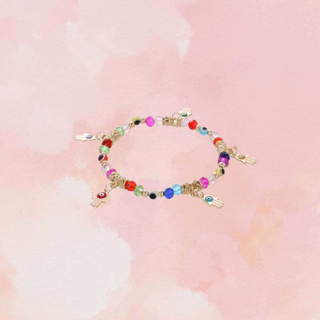 Color Eye Gold Bracelet