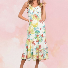 Load image into Gallery viewer, Cutout White Floral Dress
