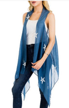 Load image into Gallery viewer, Navy blue vest cover up
