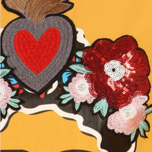 Load image into Gallery viewer, Mustard Floral Frida Top
