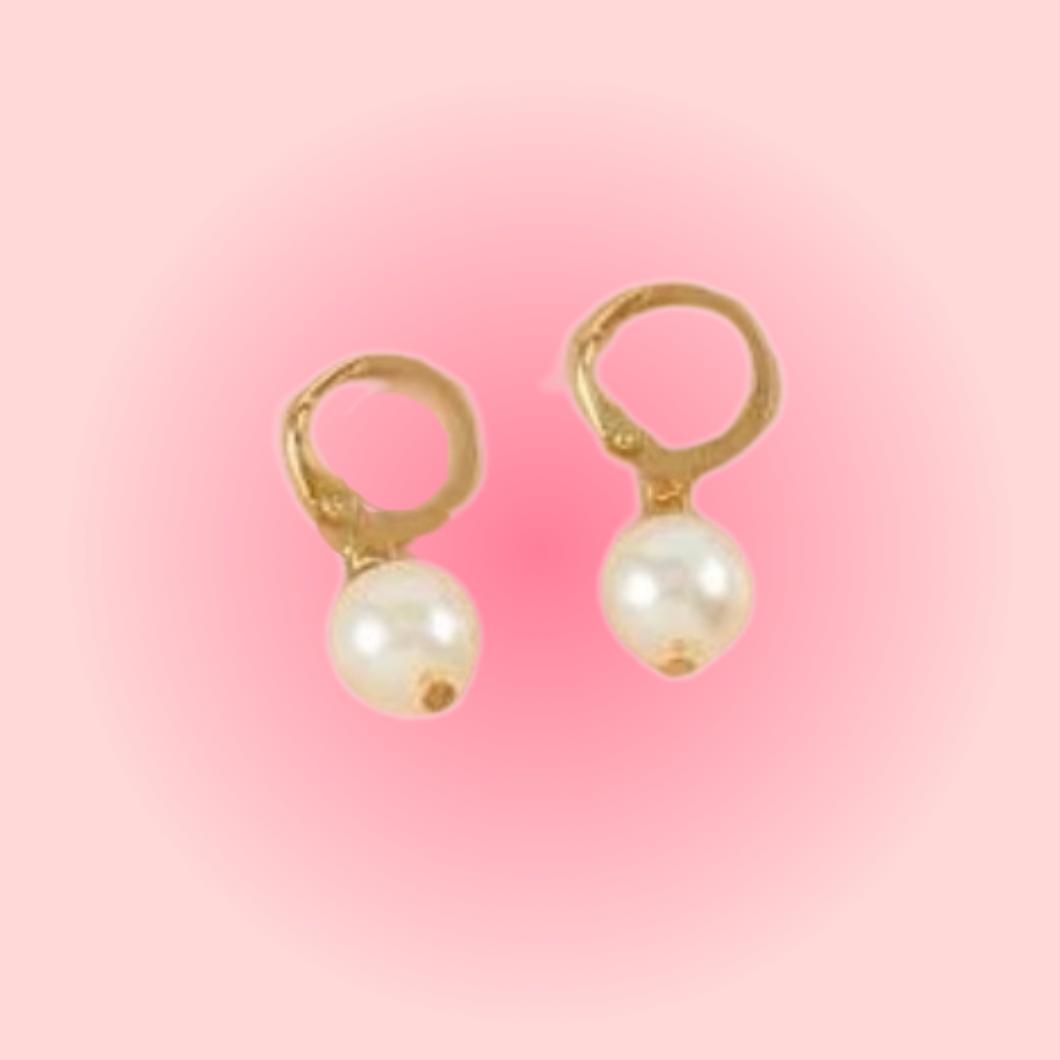 Little Gold/Pearl Earrings