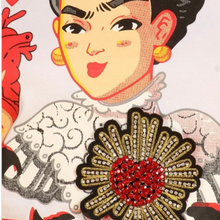 Load image into Gallery viewer, White Frida Red
