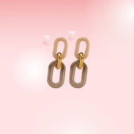 Clear/Brown Acrylic Earring